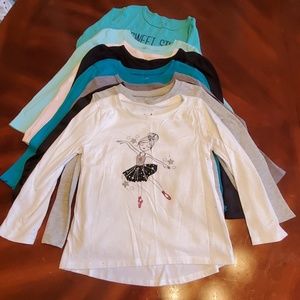 9 4T or size 4 girls long sleeve shirts